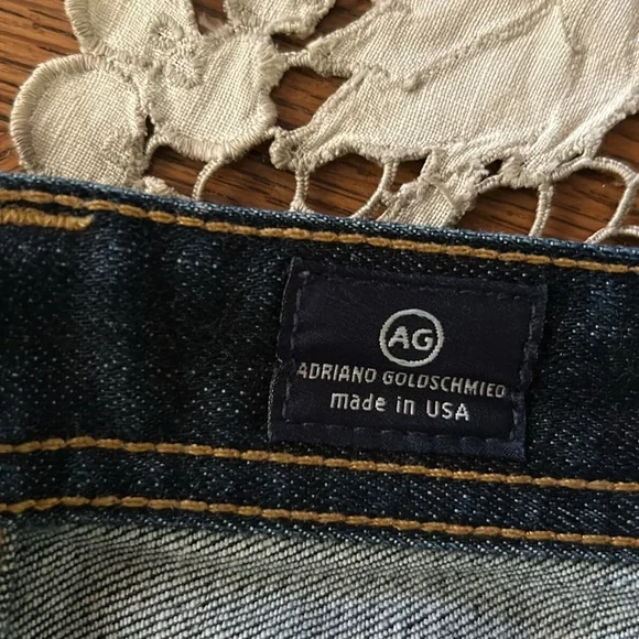 AG Adriano Goldschmied Men's The Matchbox Slim Straight Blue Jeans